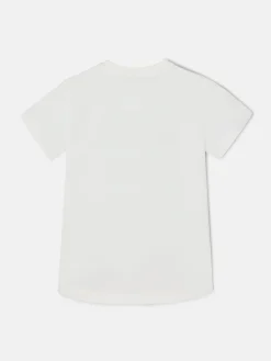 Silbon Camisetas, Polos Y Tops-Camiseta woman letras Blanca