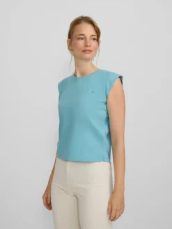 Silbon Camisetas, Polos Y Tops-Camiseta woman sun Azul