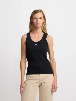 Silbon Camisetas, Polos Y Tops-Camiseta woman tank negra Negro