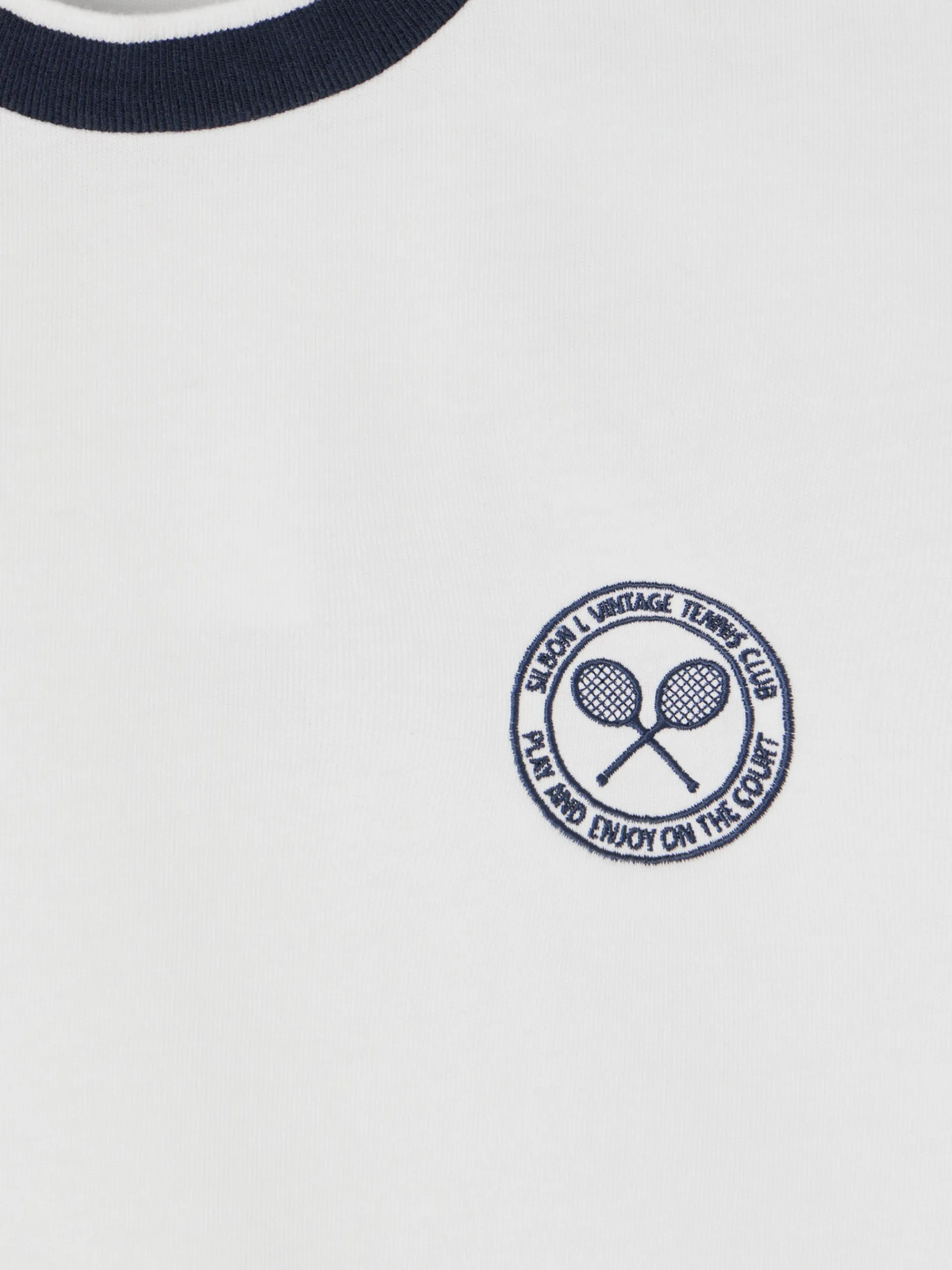 Silbon Camisetas, Polos Y Tops-Camiseta woman varsity blanca Blanco