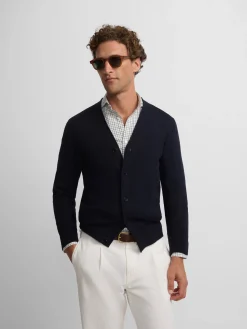 Silbon Smart Casual·Jerséis Y Cárdigan-Cardigan classic azul marino Azul&nbsp;marino