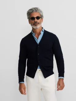 Silbon Smart Casual·Jerséis Y Cárdigan-Cardigan classic azul marino Azul&nbsp;marino