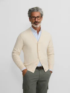 Silbon Smart Casual·Jerséis Y Cárdigan-Cardigan classic Beige