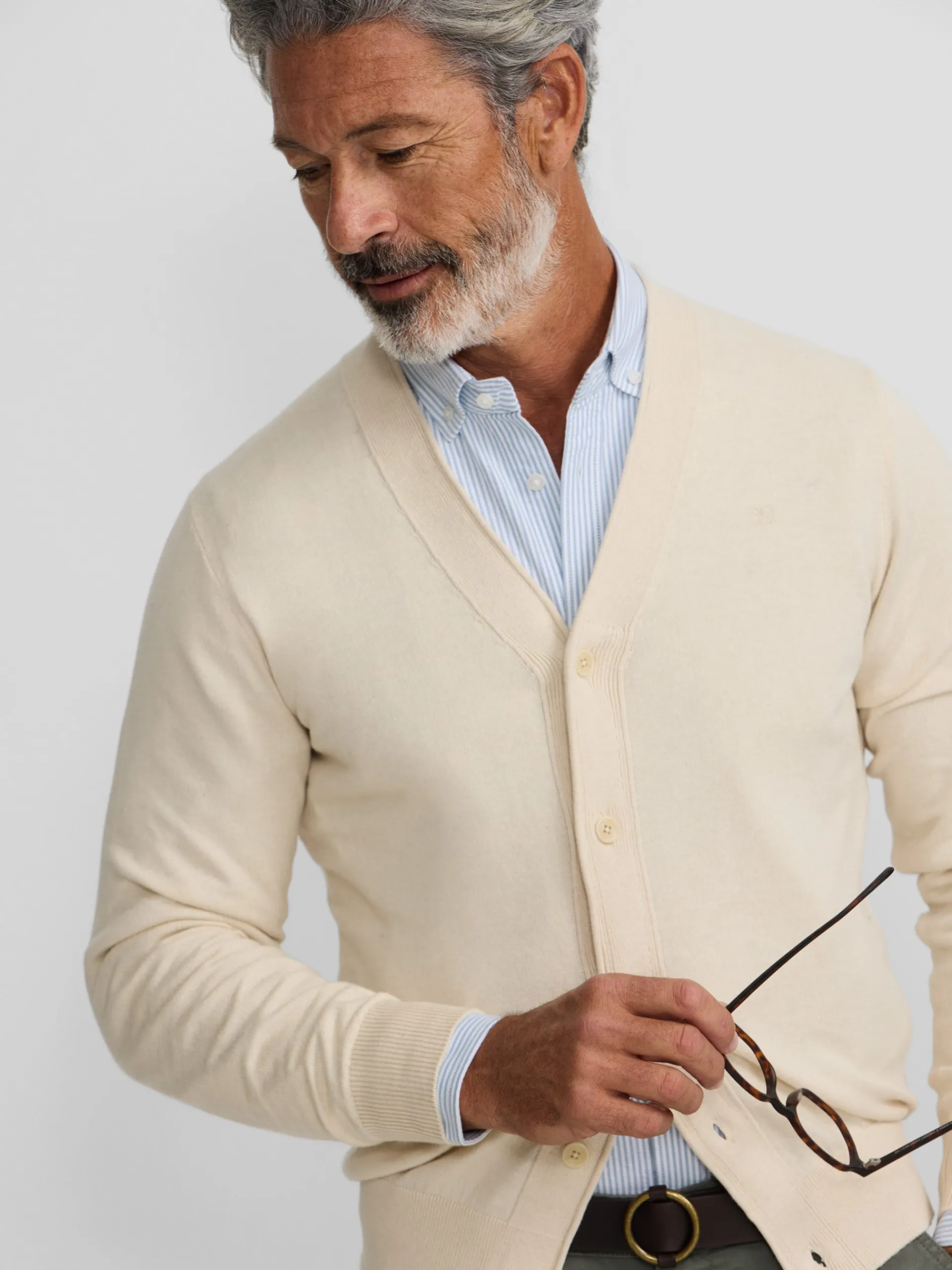 Silbon Smart Casual·Jerséis Y Cárdigan-Cardigan classic Beige