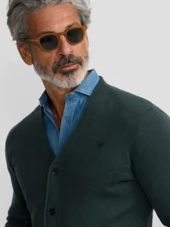 Silbon Smart Casual·Jerséis Y Cárdigan-Cardigan classic verde oscuro Verde&nbsp;oscuro