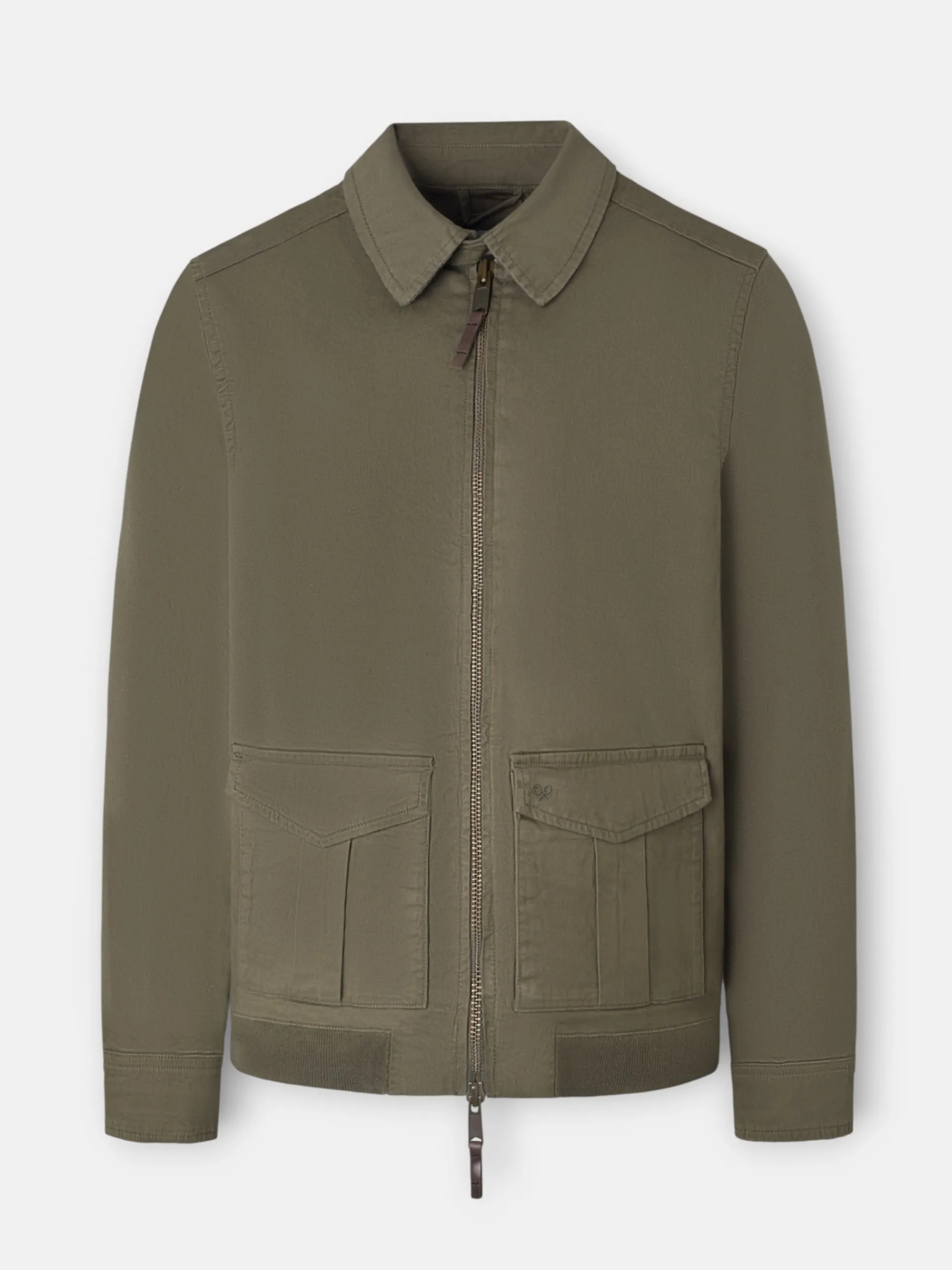 Silbon Smart Casual·Abrigos Y Cazadoras-Cazadora garment dye Khaki