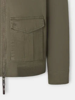 Silbon Smart Casual·Abrigos Y Cazadoras-Cazadora garment dye Khaki