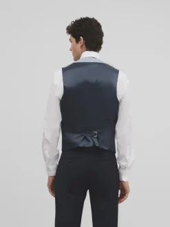 Silbon Formal Y Etiqueta·Chalecos-Chaleco chaque clasico pata de gallo Azul