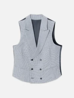 Silbon Formal Y Etiqueta·Chalecos-Chaleco chaque clasico pata de gallo Azul