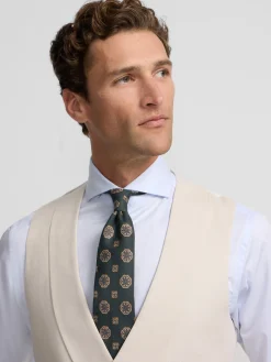 Silbon Formal Y Etiqueta·Chalecos-Chaleco chaque cuello redondo perla Gris