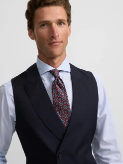 Silbon Formal Y Etiqueta·Chaqués Y Esmoquin|Formal Y Etiqueta·Chalecos-Chaleco chaque espiga azul marino Azul marino