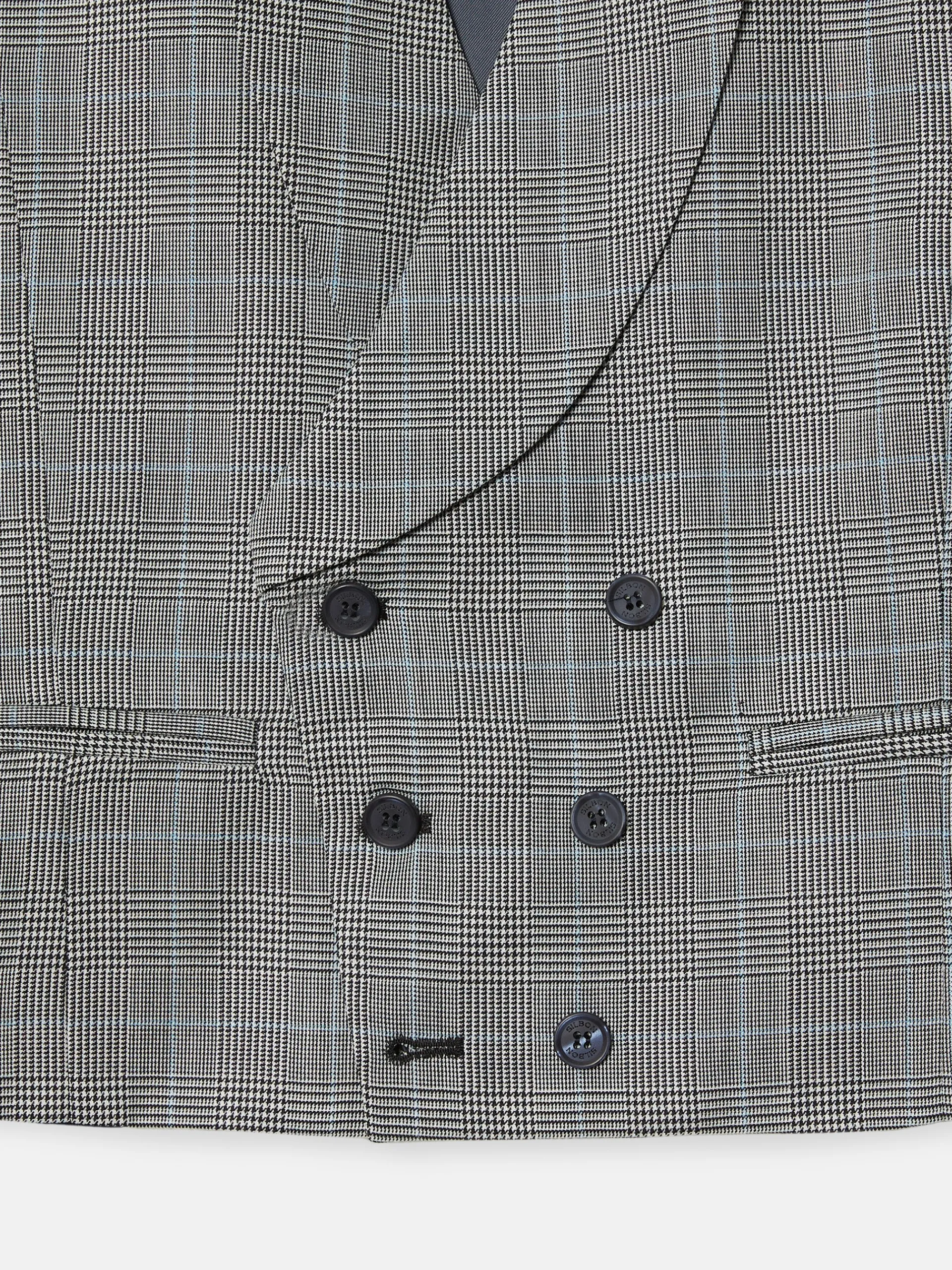 Silbon Formal Y Etiqueta·Chalecos-Chaleco chaque principe de gales Gris