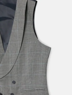 Silbon Formal Y Etiqueta·Chalecos-Chaleco chaque principe de gales Gris