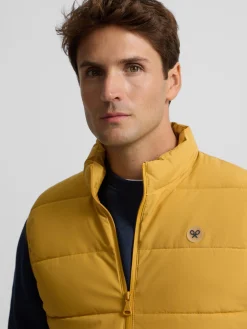 Silbon Smart Casual·Abrigos Y Cazadoras-Chaleco clasico tecnico Mostaza