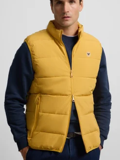 Silbon Smart Casual·Abrigos Y Cazadoras-Chaleco clasico tecnico Mostaza