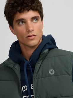 Silbon Smart Casual·Abrigos Y Cazadoras-Chaleco clasico tecnico Verde