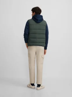 Silbon Smart Casual·Abrigos Y Cazadoras-Chaleco clasico tecnico Verde