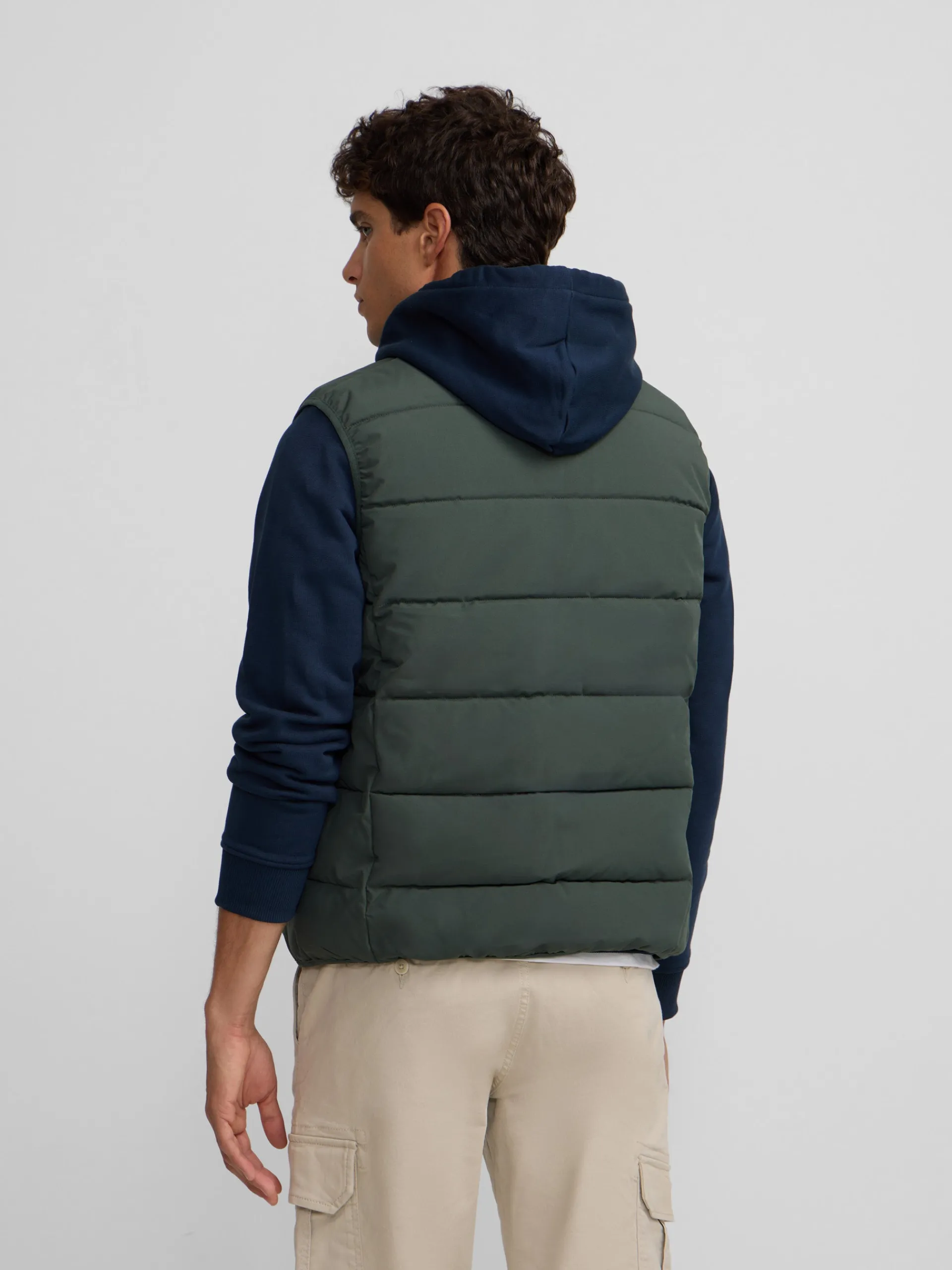 Silbon Smart Casual·Abrigos Y Cazadoras-Chaleco clasico tecnico Verde