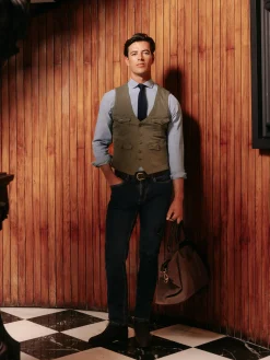 Silbon Formal Y Etiqueta·Chalecos|Smart Casual·Abrigos Y Cazadoras-Chaleco multibolsillos Verde