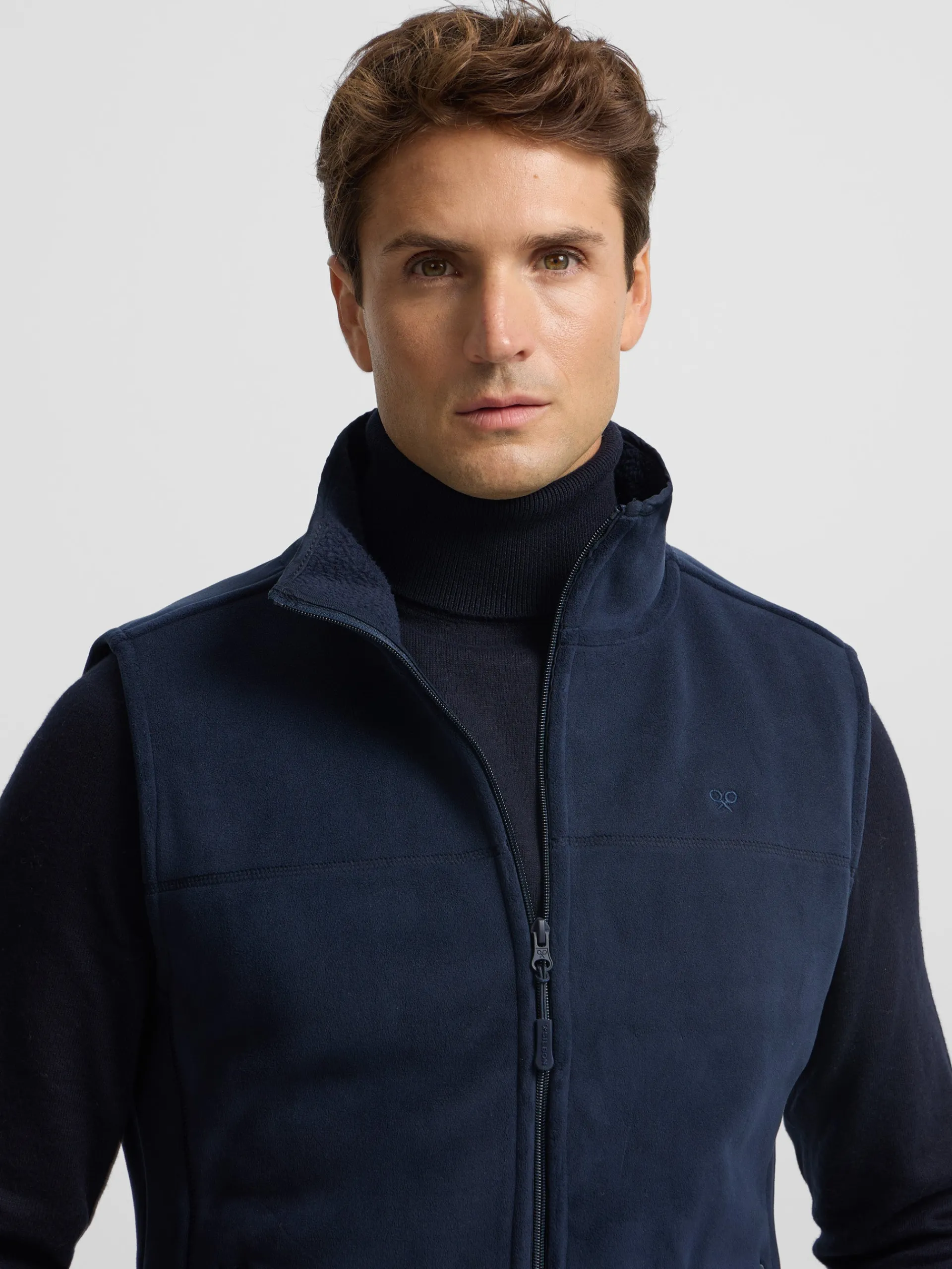 Silbon Smart Casual·Abrigos Y Cazadoras-Chaleco polar clasico azul marino Azul marino