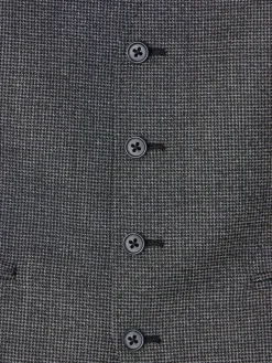 Silbon Formal Y Etiqueta·Trajes|Formal Y Etiqueta·Chalecos-Chaleco recto traje pata de gallo Gris