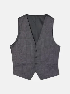 Silbon Formal Y Etiqueta·Trajes|Formal Y Etiqueta·Chalecos-Chaleco recto traje principe de gales Gris