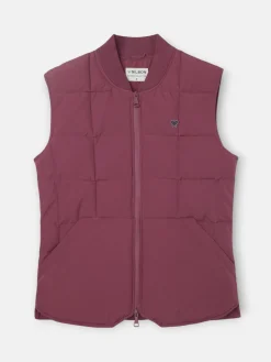 Silbon Smart Casual·Abrigos Y Cazadoras-Chaleco tecnico cuadros Burdeos