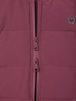 Silbon Smart Casual·Abrigos Y Cazadoras-Chaleco tecnico cuadros Burdeos