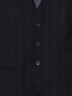 Silbon Formal Y Etiqueta·Chalecos-Chaleco traje raya diplomatica azul marino Azul&nbsp;marino