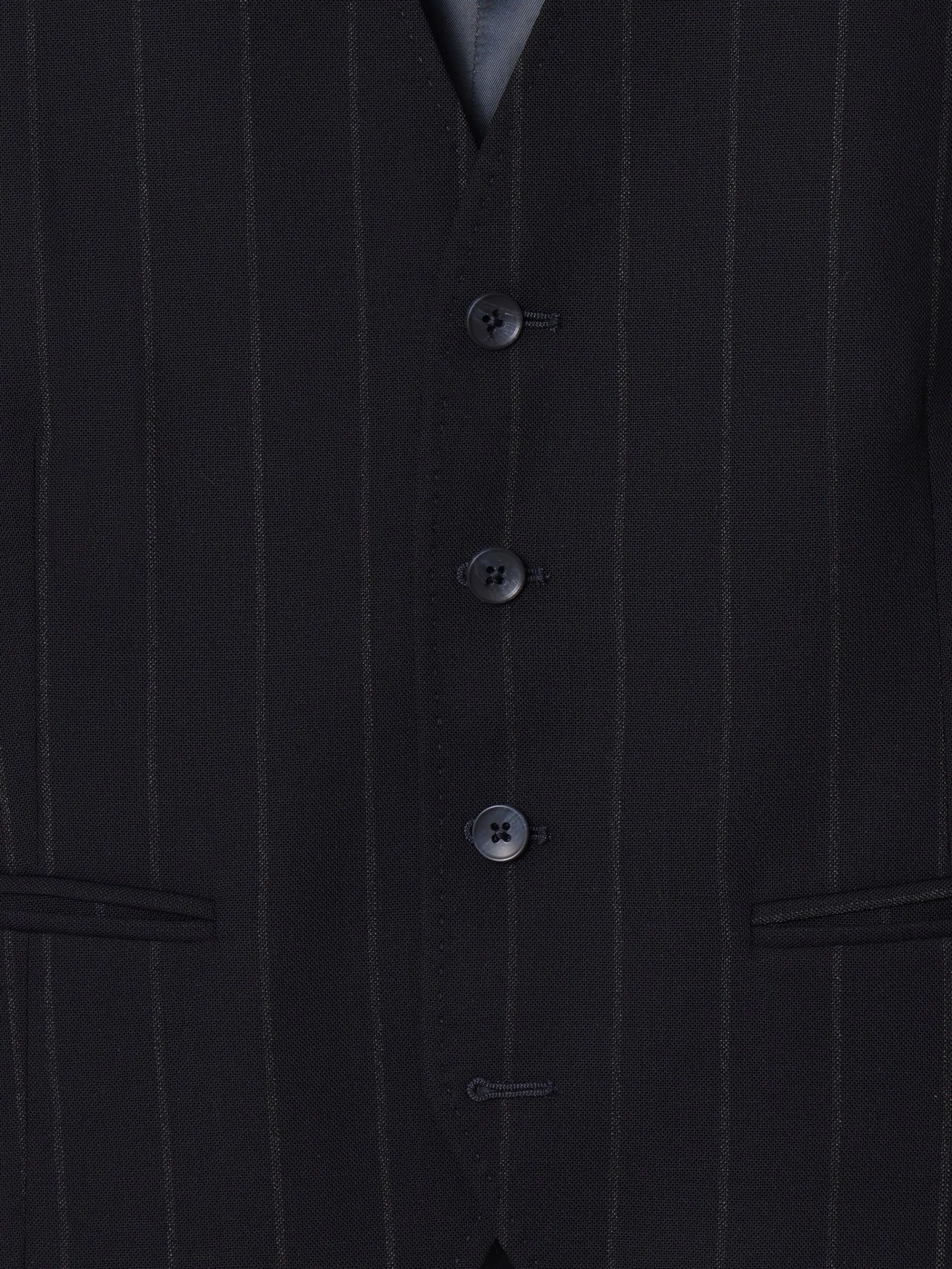 Silbon Formal Y Etiqueta·Chalecos-Chaleco traje raya diplomatica azul marino Azul marino