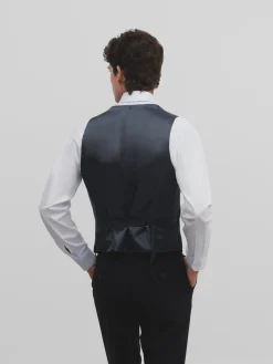 Silbon Formal Y Etiqueta·Chalecos-Chaleco traje raya diplomatica azul marino Azul marino