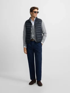 Silbon Smart Casual·Abrigos Y Cazadoras-Chaleco ultralight gris oscuro Gris&nbsp;oscuro