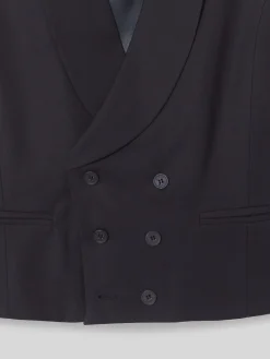 Silbon Formal Y Etiqueta·Chalecos|Formal Y Etiqueta·Chaqués Y Esmoquin-Chaleco vestir stretch cuello redondo azul marino Azul&nbsp;marino