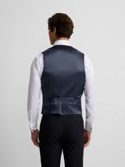 Silbon Formal Y Etiqueta·Chalecos|Formal Y Etiqueta·Chaqués Y Esmoquin-Chaleco vestir stretch cuello redondo azul marino Azul&nbsp;marino