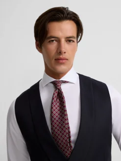 Silbon Formal Y Etiqueta·Chalecos|Formal Y Etiqueta·Chaqués Y Esmoquin-Chaleco vestir stretch cuello redondo azul marino Azul&nbsp;marino