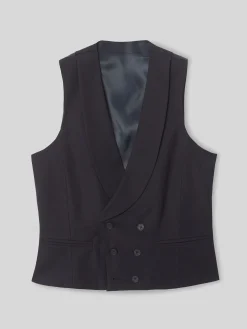 Silbon Formal Y Etiqueta·Chalecos|Formal Y Etiqueta·Chaqués Y Esmoquin-Chaleco vestir stretch cuello redondo azul marino Azul&nbsp;marino