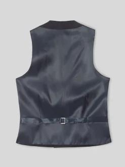 Silbon Formal Y Etiqueta·Chalecos|Formal Y Etiqueta·Chaqués Y Esmoquin-Chaleco vestir stretch cuello redondo azul marino Azul&nbsp;marino