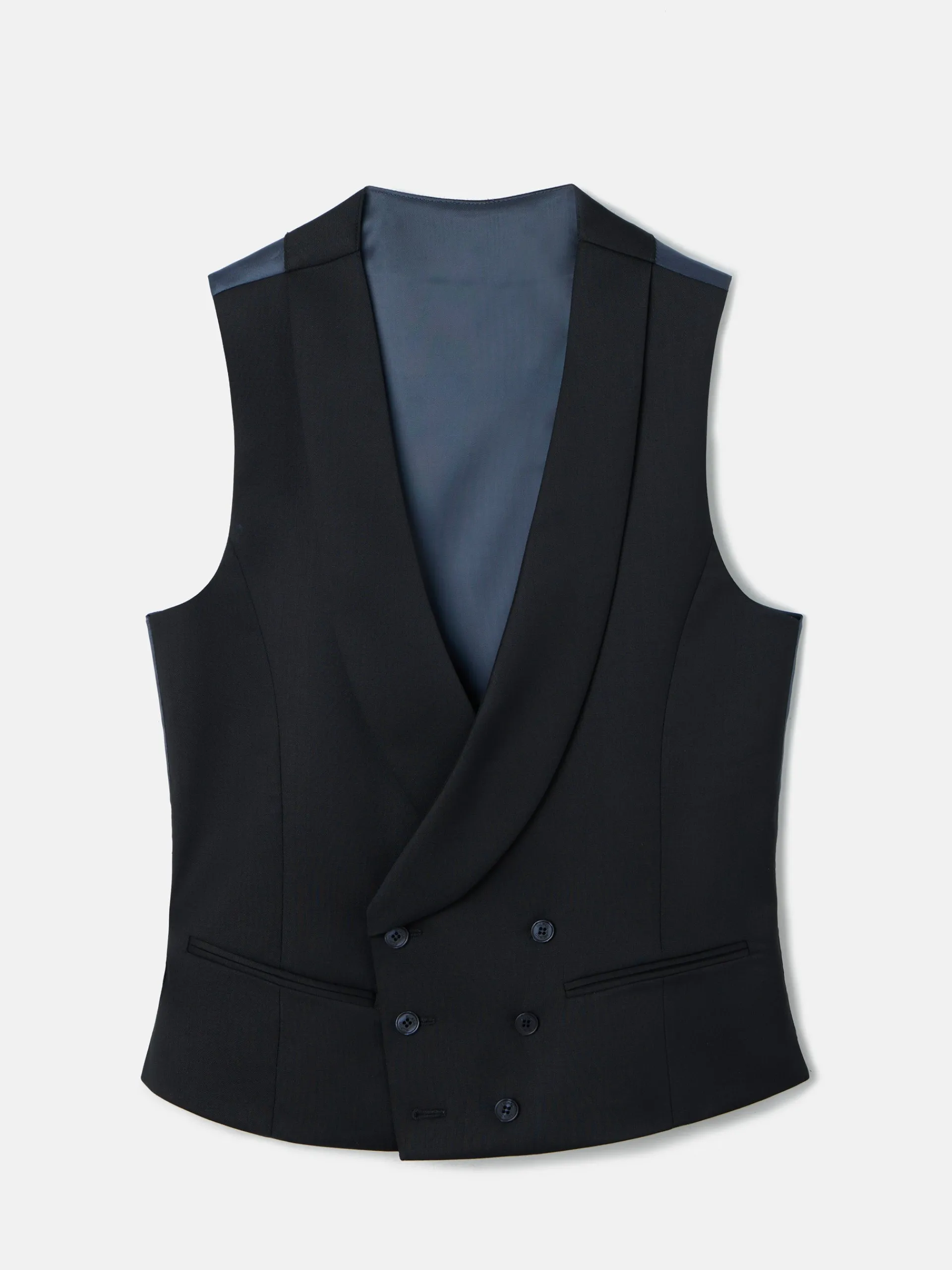 Silbon Formal Y Etiqueta·Chalecos-Chaleco vestir stretch cuello redondo Negro