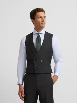 Silbon Formal Y Etiqueta·Chalecos|Formal Y Etiqueta·Chaqués Y Esmoquin-Chaleco vestir stretch cuello redondo Gris