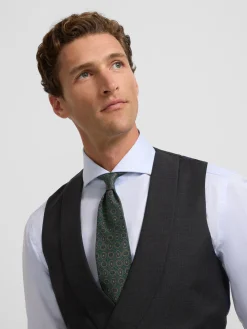 Silbon Formal Y Etiqueta·Chalecos|Formal Y Etiqueta·Chaqués Y Esmoquin-Chaleco vestir stretch cuello redondo Gris