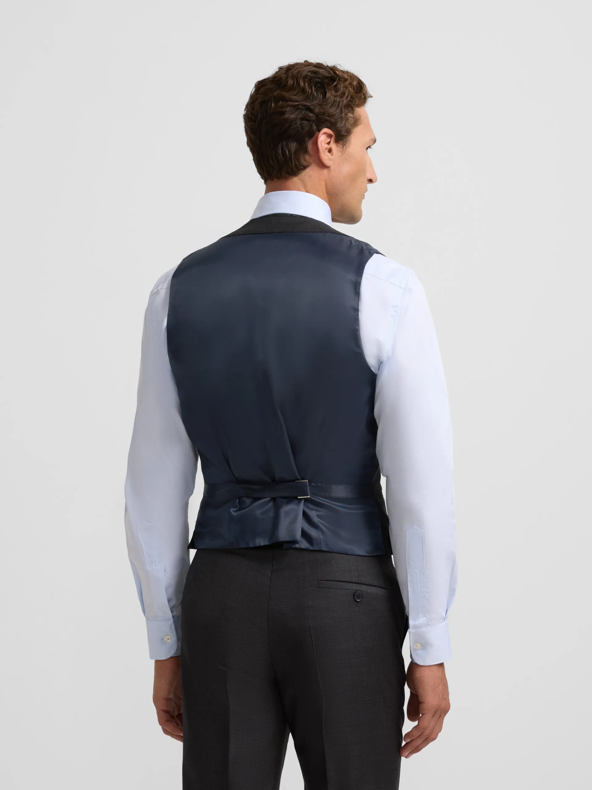 Silbon Formal Y Etiqueta·Chalecos|Formal Y Etiqueta·Chaqués Y Esmoquin-Chaleco vestir stretch cuello redondo Gris