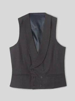 Silbon Formal Y Etiqueta·Chalecos|Formal Y Etiqueta·Chaqués Y Esmoquin-Chaleco vestir stretch cuello redondo Gris