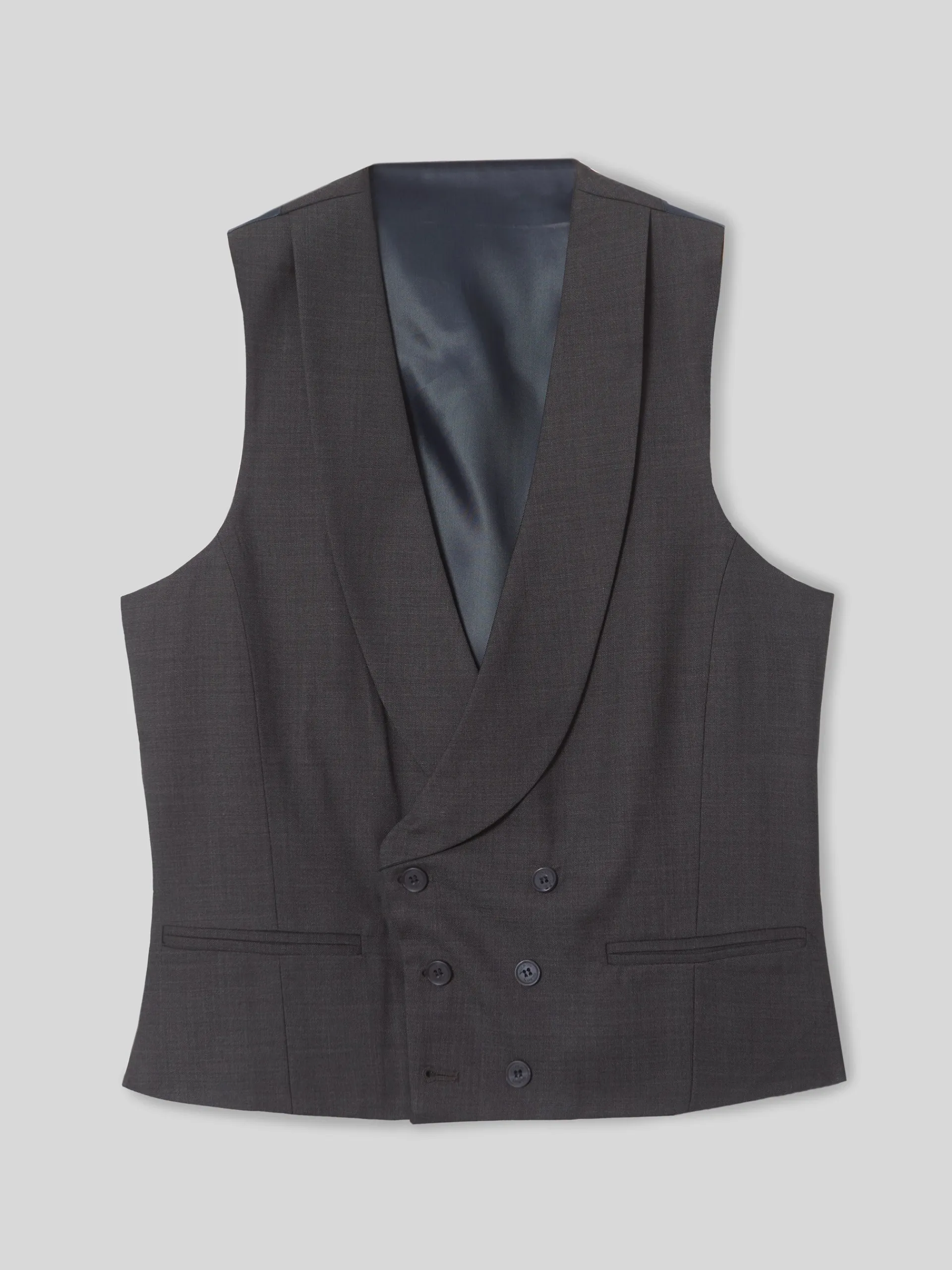 Silbon Formal Y Etiqueta·Chalecos|Formal Y Etiqueta·Chaqués Y Esmoquin-Chaleco vestir stretch cuello redondo Gris