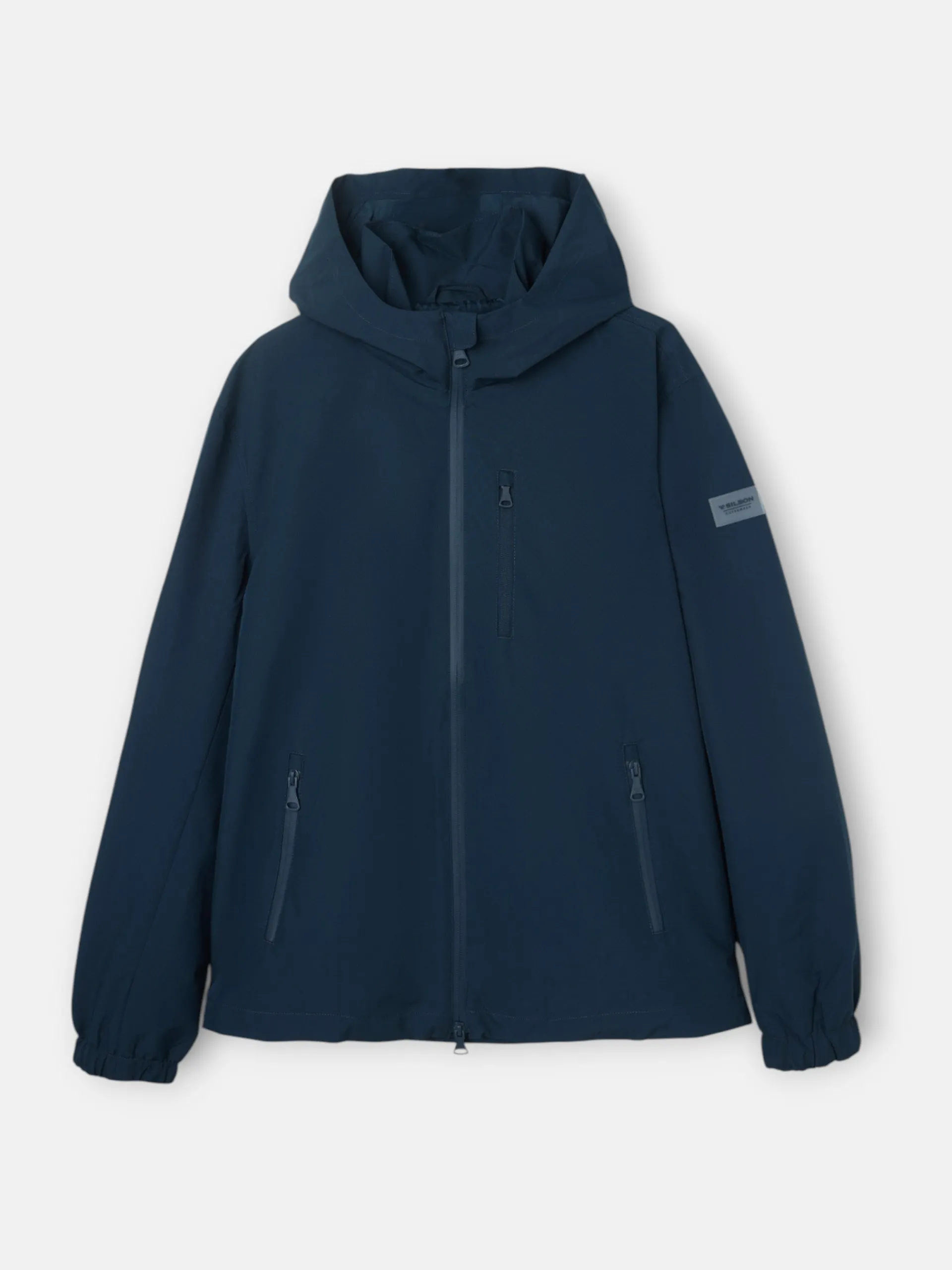 Silbon Abrigos Y Cazadoras|Smart Casual·Abrigos Y Cazadoras-Chaqueta capucha cortavientos Marino