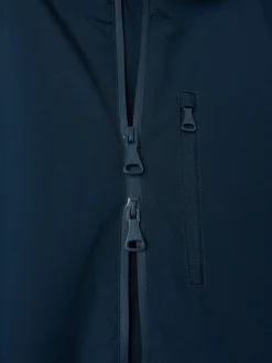 Silbon Abrigos Y Cazadoras|Smart Casual·Abrigos Y Cazadoras-Chaqueta capucha cortavientos Marino