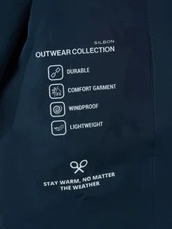 Silbon Abrigos Y Cazadoras|Smart Casual·Abrigos Y Cazadoras-Chaqueta capucha cortavientos Marino