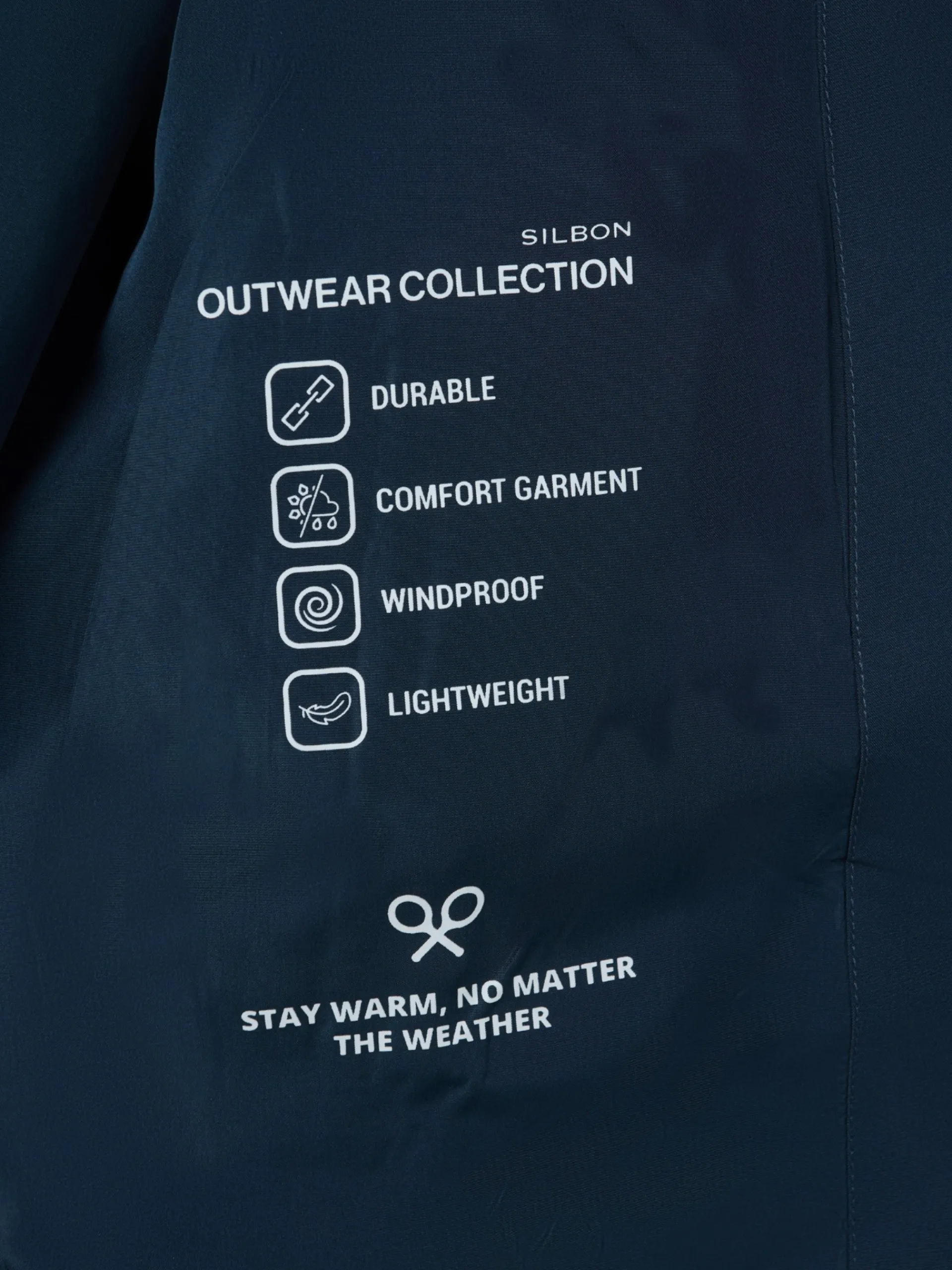 Silbon Abrigos Y Cazadoras|Smart Casual·Abrigos Y Cazadoras-Chaqueta capucha cortavientos Marino