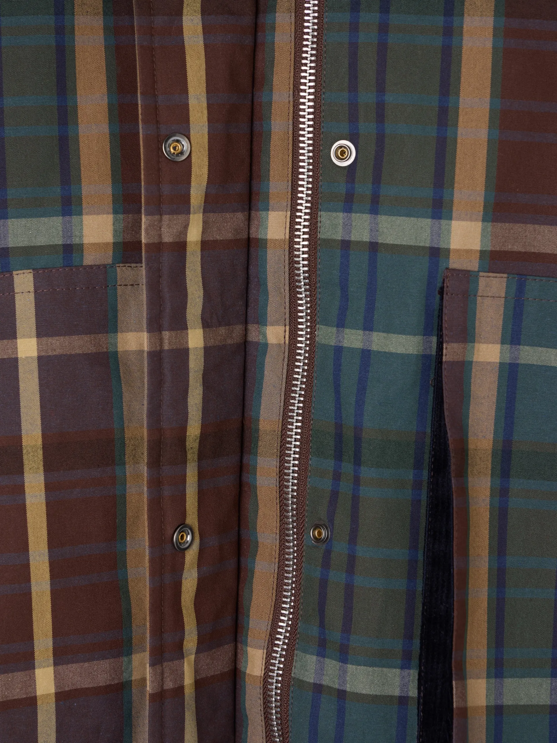 Silbon Abrigos Y Exterior-Chaqueta encerada borrego cuadros s Verde