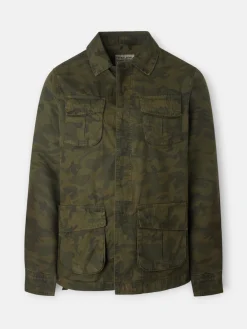 Silbon Smart Casual·Abrigos Y Cazadoras-Chaqueta militar camuflaje Verde