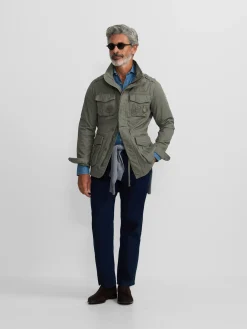 Silbon Smart Casual·Abrigos Y Cazadoras-Chaqueta militar parches dye Verde